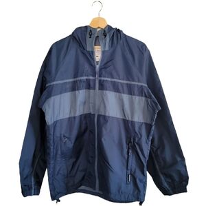 Y2K COLUMBIA Men's Blue Windbreaker Jacket Like New Size S